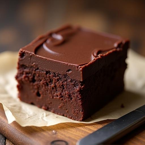A slice of classic chocolate fudge